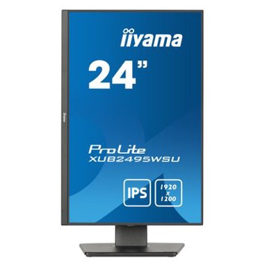 IIYAMA Monitor 24,1" ProLite XUB2495WSU-B7, WUXGA, IPS, 75Hz, 4ms, crni